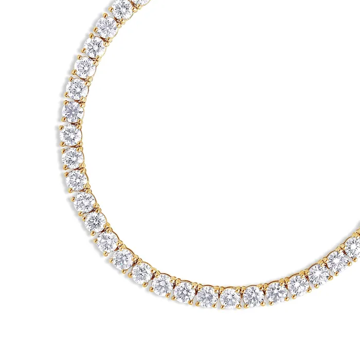 Necklaces IF Co Vincent Diamond Tennis Necklace 15Point Necklaces IF Co Vincent Diamond Tennis Necklace 15Point