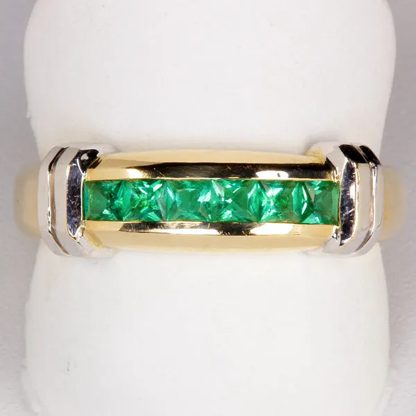 Rings vendorunknown Estate Ring with Synthetic Emerald in 14kt