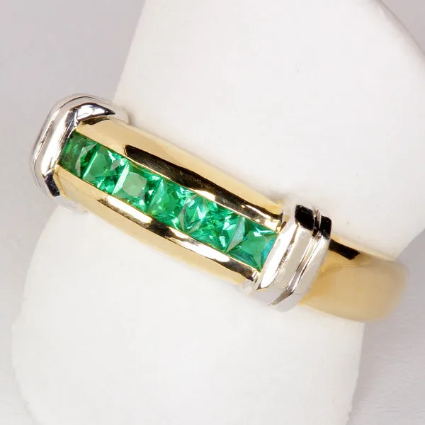 Rings vendorunknown Estate Ring with Synthetic Emerald in 14kt