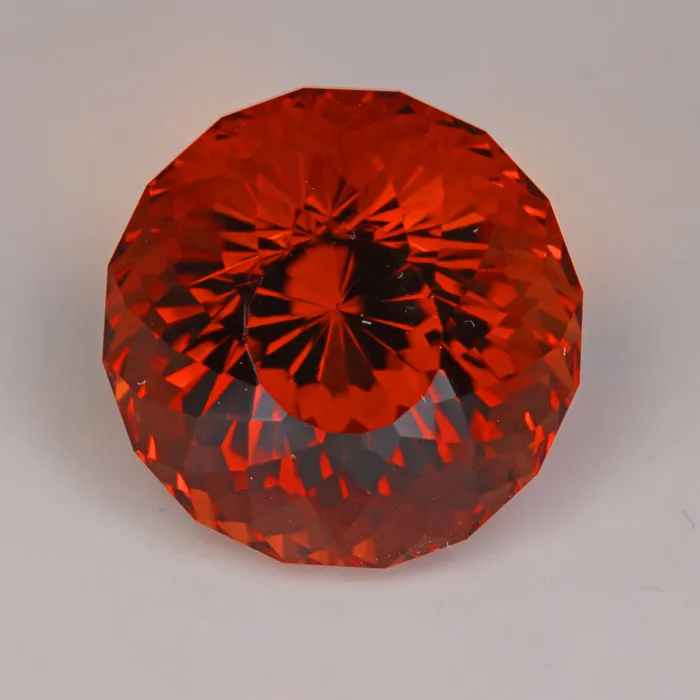 vendorunknown Reddish Orange Round Portuguese Cut Citrine 1176 Carats Rings