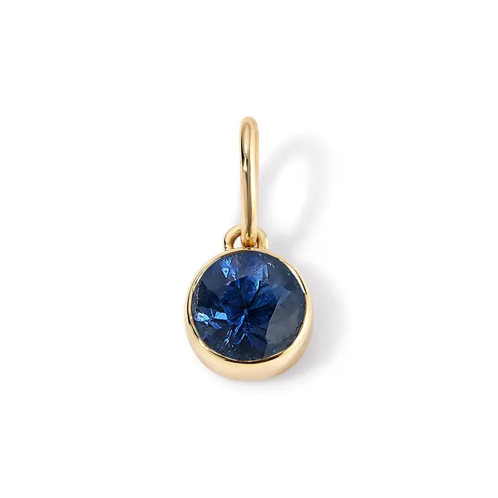 Charm Necklaces Small Birthstone Bezel Charm SG Fine