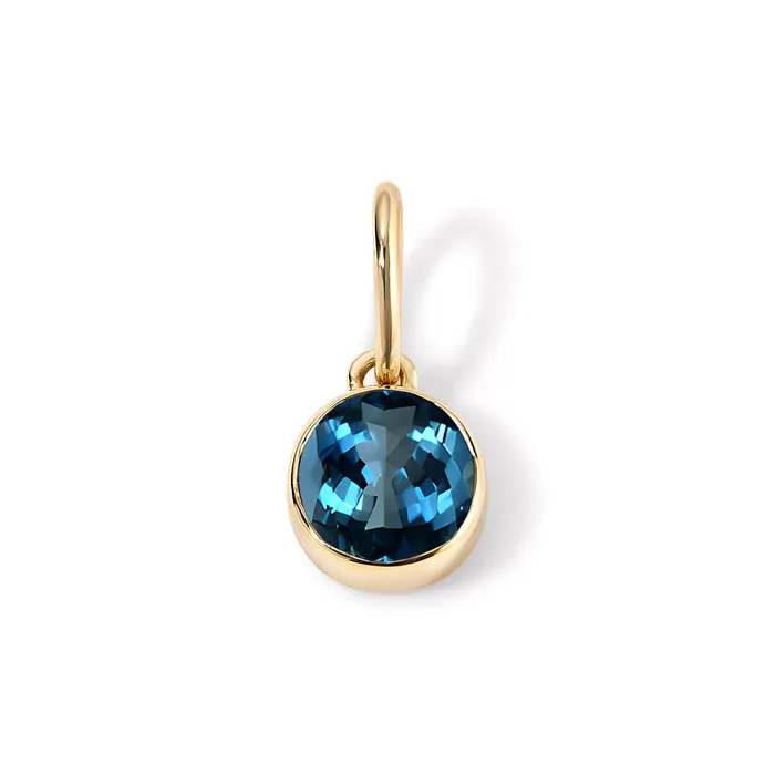 Charm Necklaces Small Birthstone Bezel Charm SG Fine