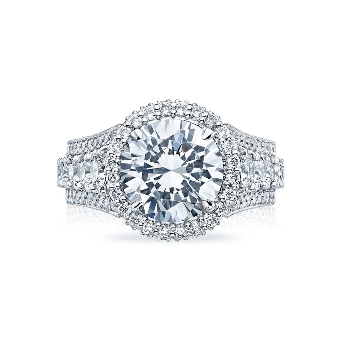 International Diamond Center Rings Tacori Platinum RoyalT Round Diamond Engagement Ring Setting 248 CTW International Diamond Center Rings Tacori Platinum RoyalT Round Diamond Engagement Ring Setting 248 CTW