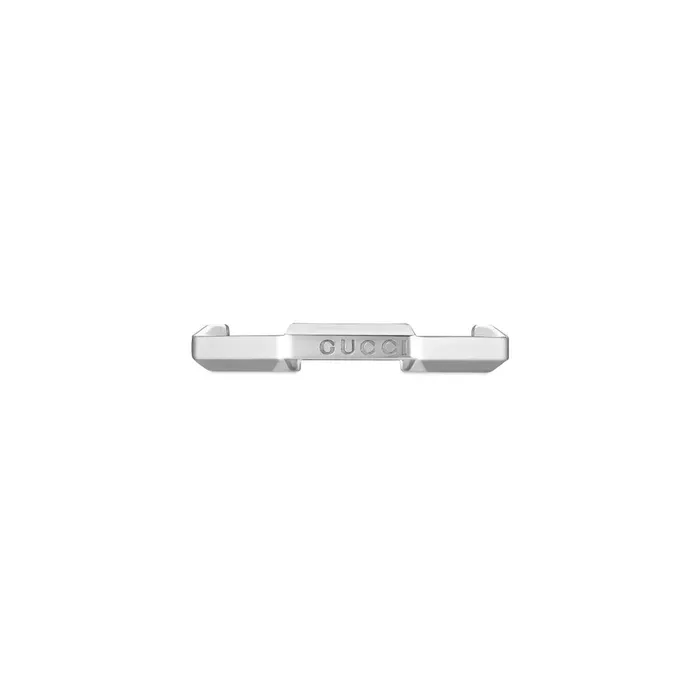 Link to Love Mirrored White Gold Ring Gucci Rings