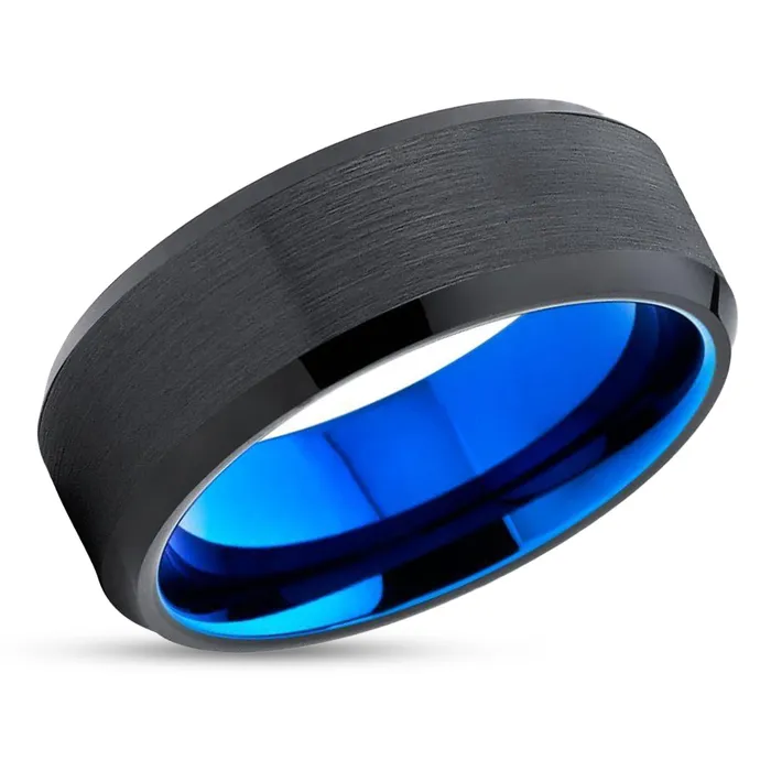 Rings Clean Casting Jewelry Blue Tungsten Ring Blue Wedding Ring Tungsten Carbide Ring Blue Tungsten Band Rings Clean Casting Jewelry Blue Tungsten Ring Blue Wedding Ring Tungsten Carbide Ring Blue Tungsten Band