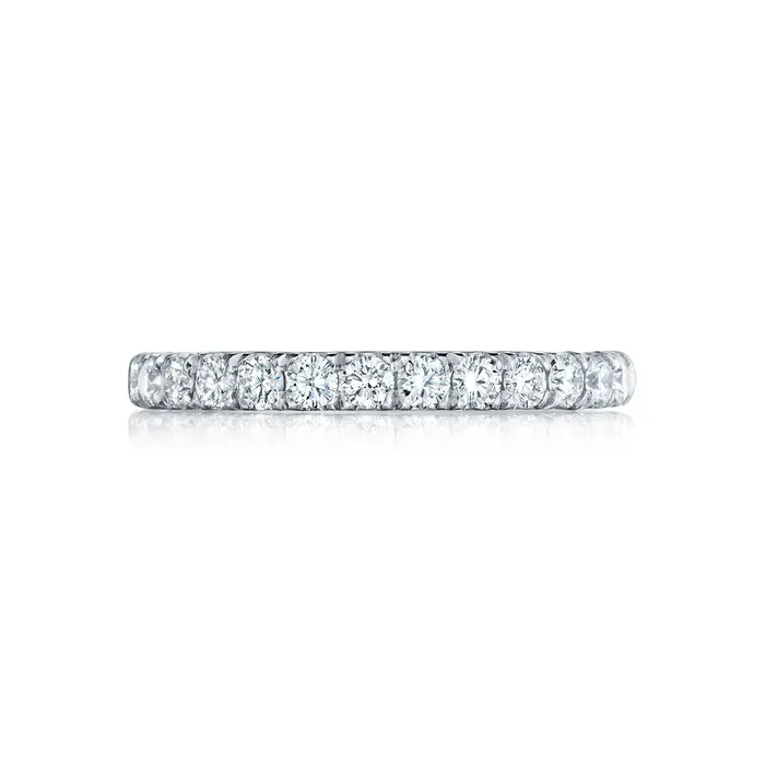 Tacori 18k White Gold Petite Crescent Diamond Wedding Band 065 CTW International Diamond Center Rings Tacori 18k White Gold Petite Crescent Diamond Wedding Band 065 CTW International Diamond Center Rings