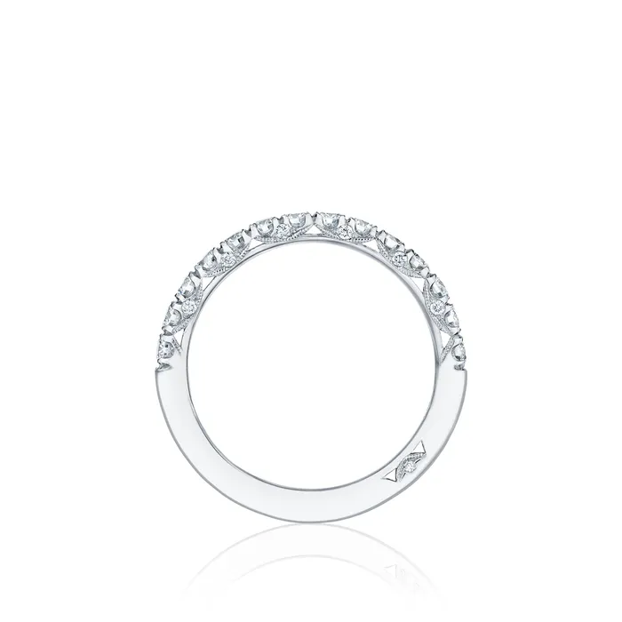 Tacori 18k White Gold Petite Crescent Diamond Wedding Band 065 CTW International Diamond Center Rings Tacori 18k White Gold Petite Crescent Diamond Wedding Band 065 CTW International Diamond Center Rings