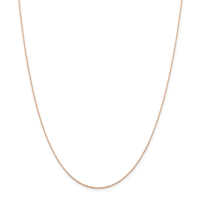 14k Rose Gold 5 mm Cable Rope Chain PEN324 Jewelry Necklaces