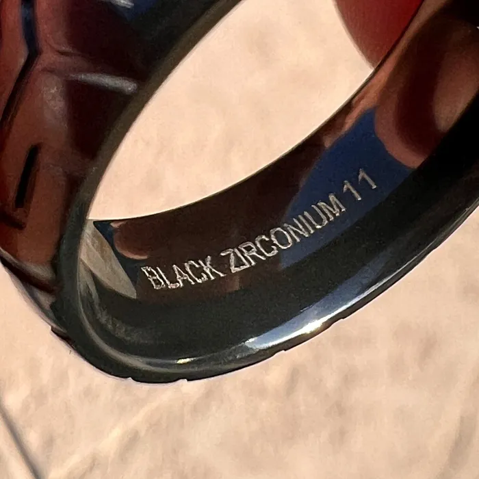 Black Zirconium Sports Car Biker Motorcycle Tire Tread Ring Bling Cartel Rings Black Zirconium Sports Car Biker Motorcycle Tire Tread Ring Bling Cartel Rings