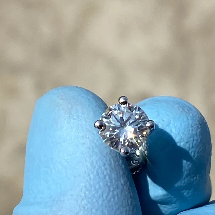 Bling Cartel 2CT TW Moissanite Stud Earrings 925 Sterling Silver Round Pass Diamond Tester 65MM Earrings Bling Cartel 2CT TW Moissanite Stud Earrings 925 Sterling Silver Round Pass Diamond Tester 65MM Earrings