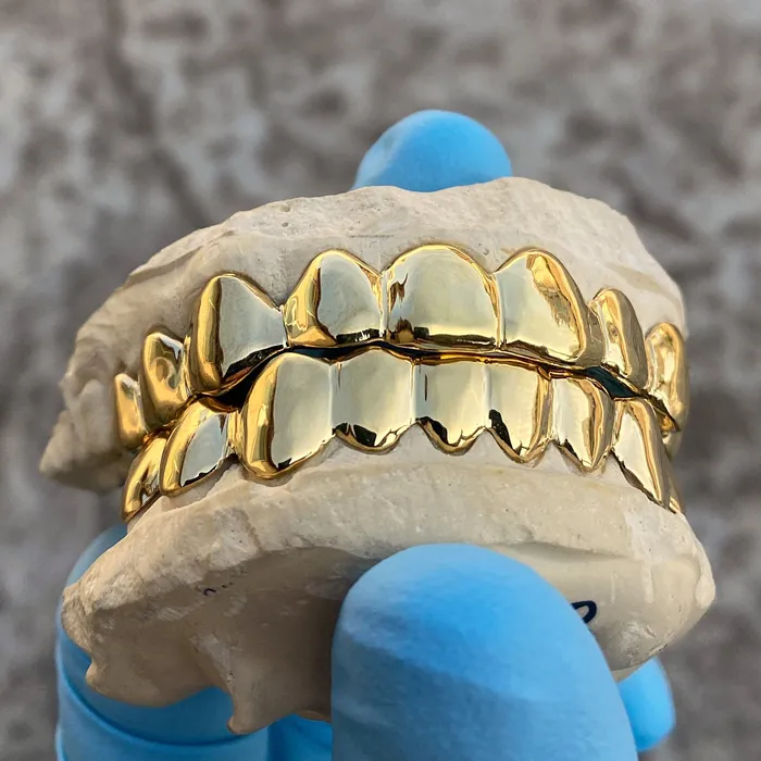 Bling Cartel Admin Rings Gold Plated over Solid 925 Sterling Silver Plain Custom Grillz