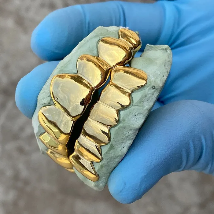 Bling Cartel Admin Rings Gold Plated over Solid 925 Sterling Silver Plain Custom Grillz