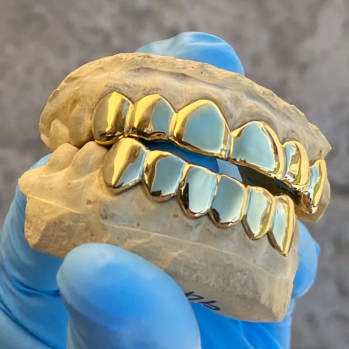 Bling Cartel Admin Rings Gold Plated over Solid 925 Sterling Silver Plain Custom Grillz
