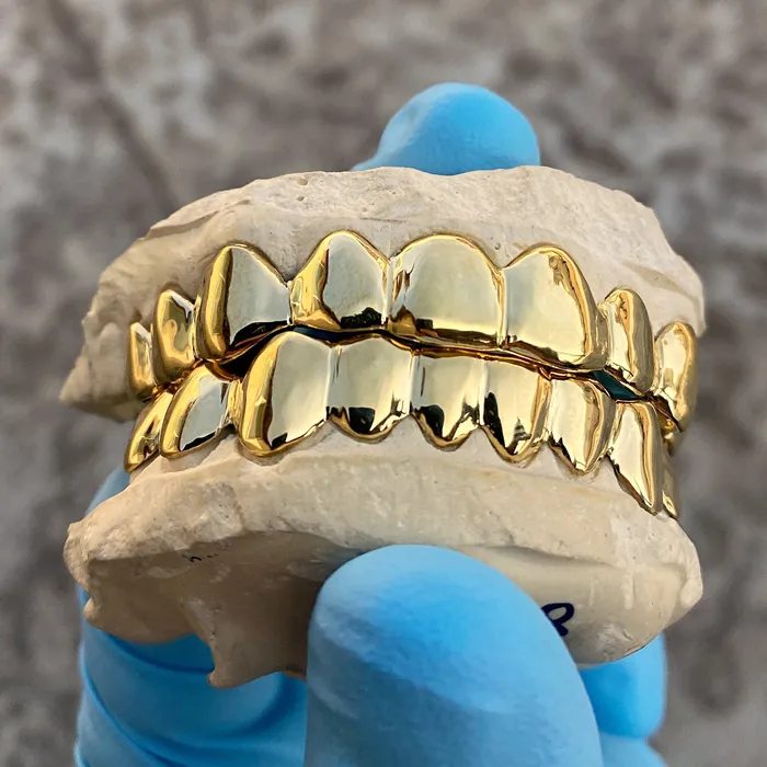 Bling Cartel Admin Rings Gold Plated over Solid 925 Sterling Silver Plain Custom Grillz