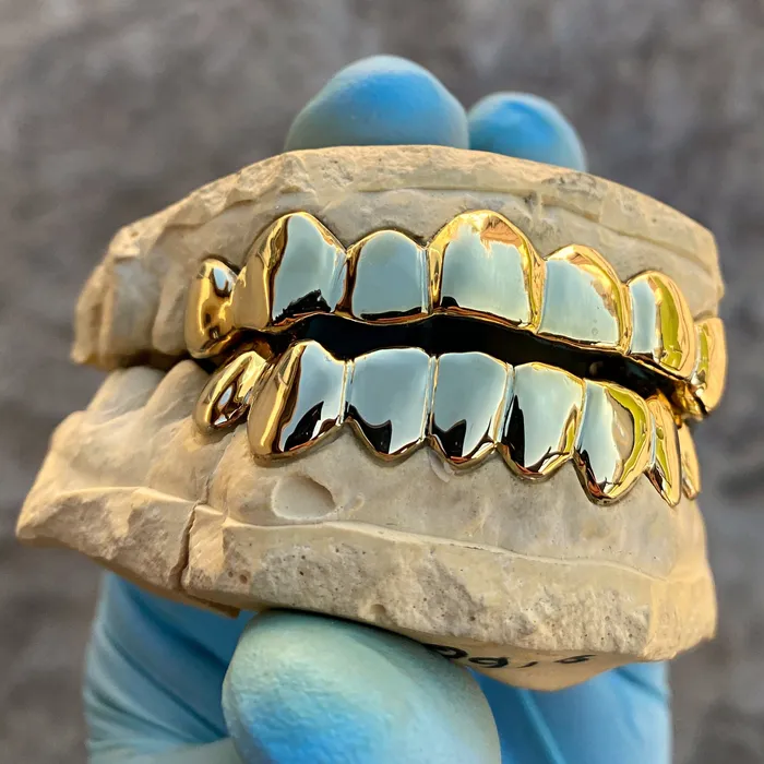 Bling Cartel Admin Rings Gold Plated over Solid 925 Sterling Silver Plain Custom Grillz
