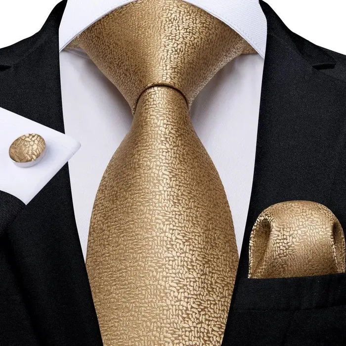 BWG VIP Design Collection Mens Fashion Bright Golden Yellow Jacquard 100 Premium High Quality Silk Ties Divine Inspiration Styles Rings
