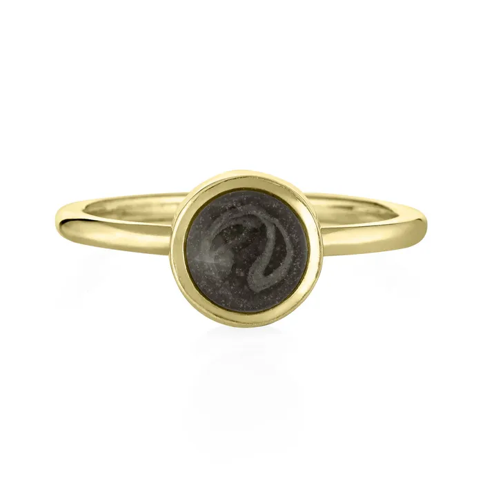 closebymejewelry Rings 8mm Circle Stacking Cremation Ring in 14K Yellow Gold closebymejewelry Rings 8mm Circle Stacking Cremation Ring in 14K Yellow Gold