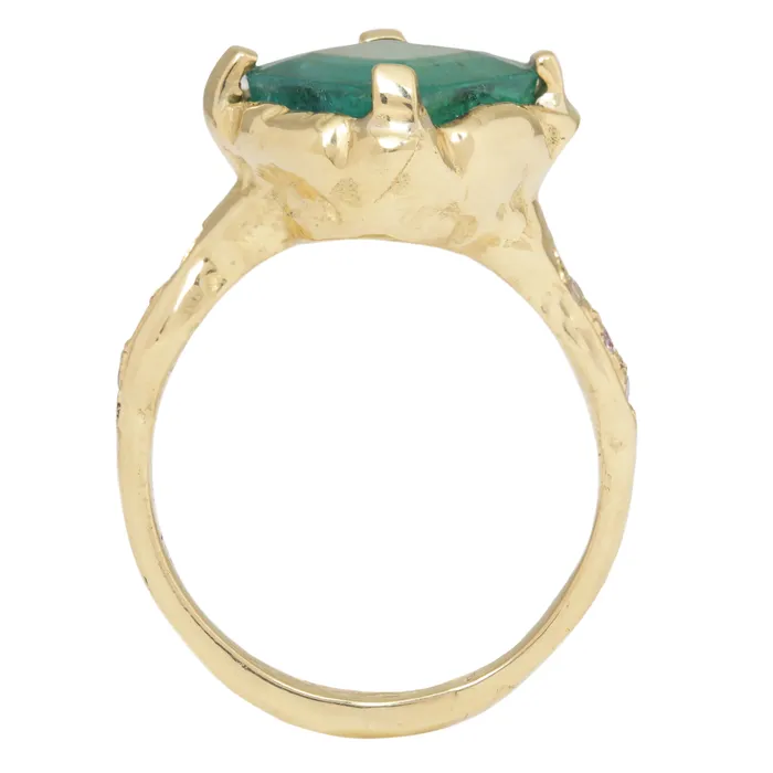 Communion By Joy Rings Enchanted Emerald Shield Ring