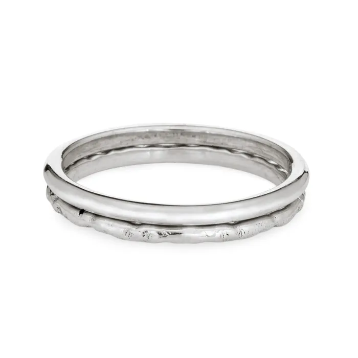 Companion Stacking Ring in 14K Gold closebymejewelry Rings