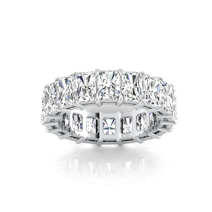 deBebians Radiant Cut Lab Grown Diamond Eternity Ring 630cttw Rings