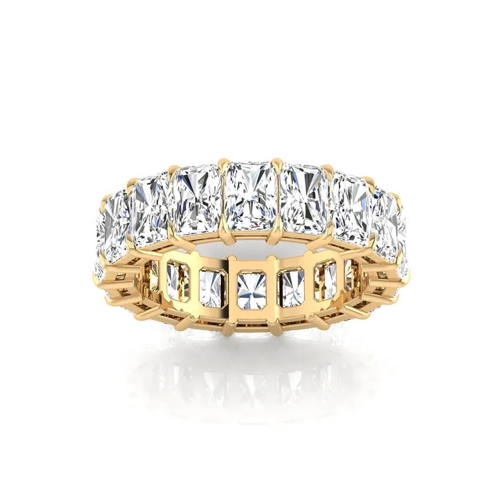 deBebians Radiant Cut Lab Grown Diamond Eternity Ring 630cttw Rings
