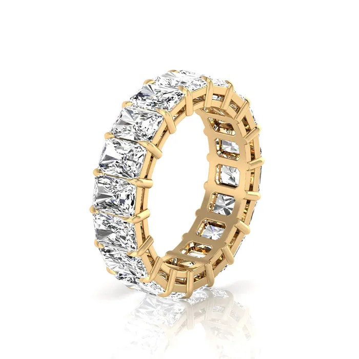deBebians Radiant Cut Lab Grown Diamond Eternity Ring 630cttw Rings