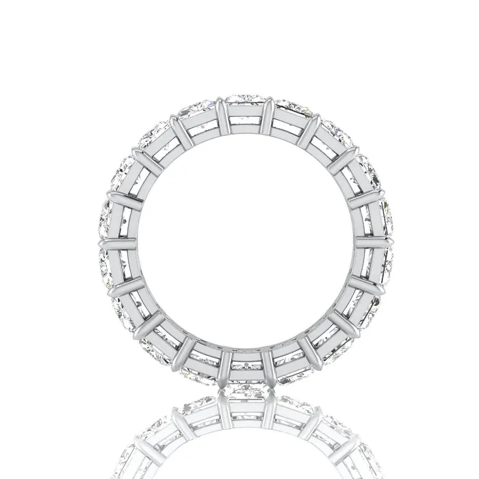 deBebians Radiant Cut Lab Grown Diamond Eternity Ring 630cttw Rings