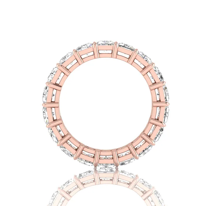 deBebians Radiant Cut Lab Grown Diamond Eternity Ring 630cttw Rings