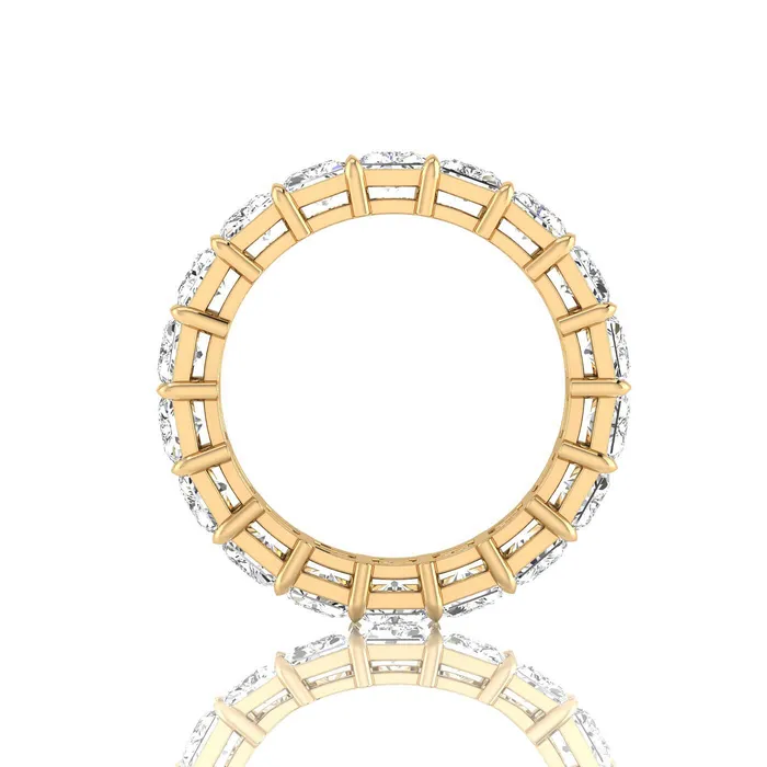 deBebians Radiant Cut Lab Grown Diamond Eternity Ring 630cttw Rings