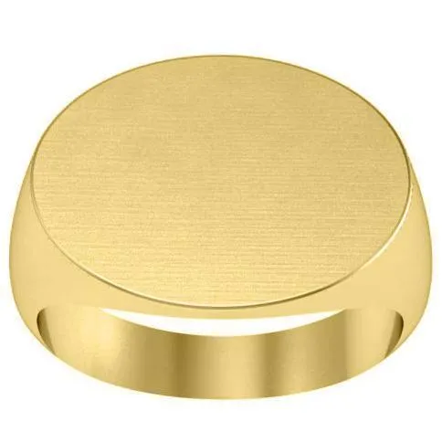 deBebians Rings Elongated Oval Signet Ring 20mm Wide