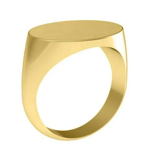 deBebians Rings Elongated Oval Signet Ring 20mm Wide deBebians Rings Elongated Oval Signet Ring 20mm Wide
