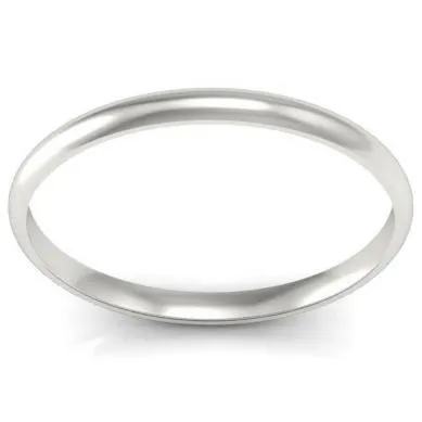 deBebians Rings Thin Platinum Wedding Ring 2mm