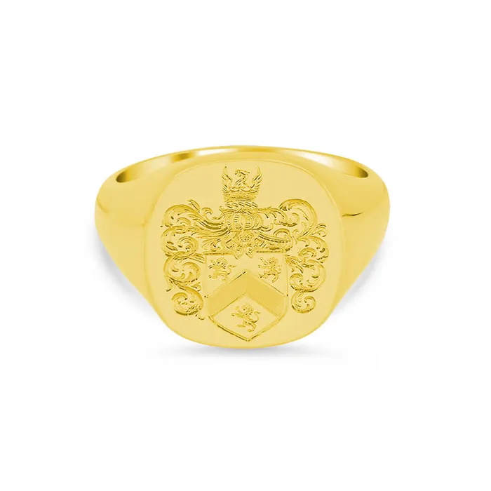 deBebians Rings Womens Square Signet Ring Extra Large Hand Engraved Family Crest Logo deBebians Rings Womens Square Signet Ring Extra Large Hand Engraved Family Crest Logo