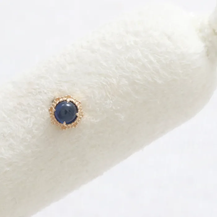 Earrings from J Shop Blue Sapphire Octagon Ear Piercing
