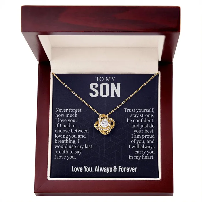 Necklaces ShineOn Fulfillment To My Son Message Card Necklace