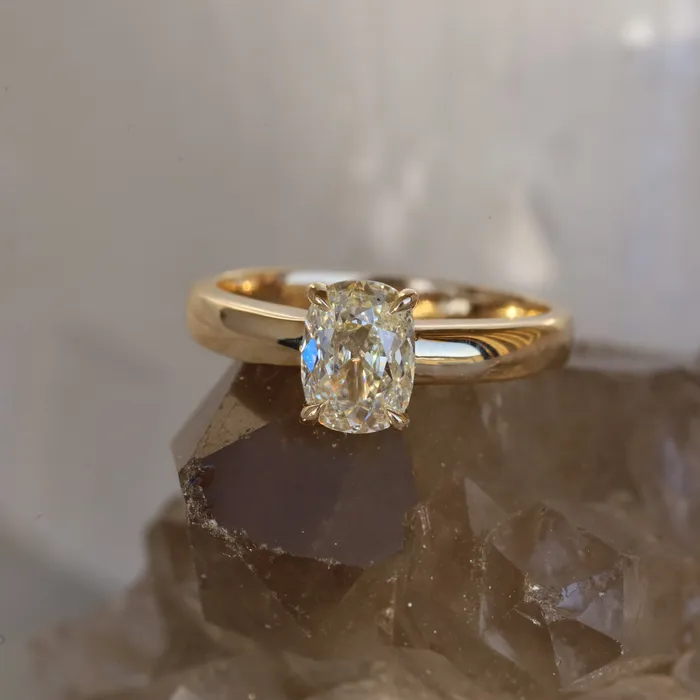 Rings 075ct Cushion Cut Diamond Marrow Fine Rings 075ct Cushion Cut Diamond Marrow Fine