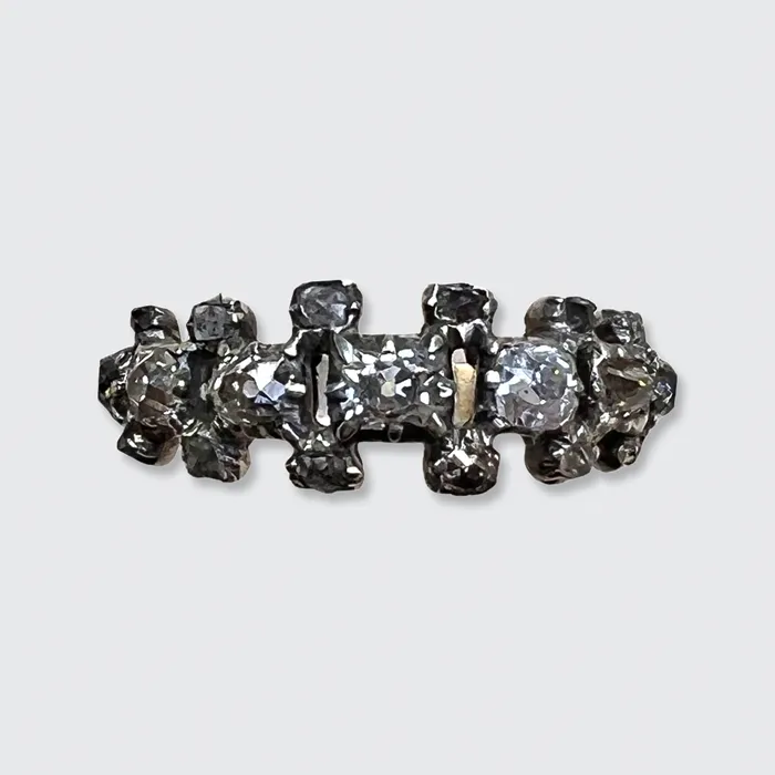 Rings 21stfinds Georgian CushionCut Diamond HalfHoop Ring