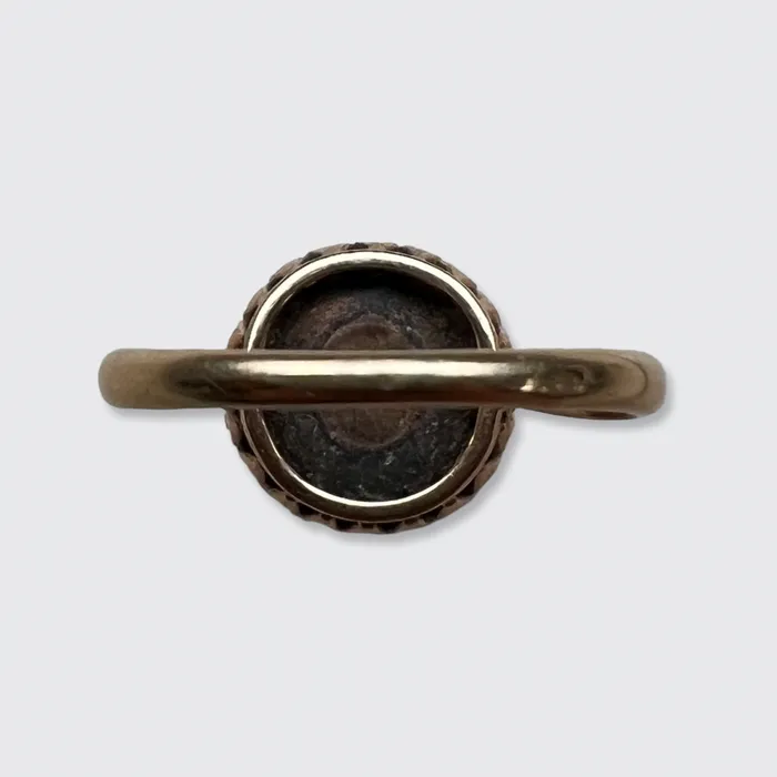 Rings 21stfinds Victorian Cabochon Garnet Diamond Ring