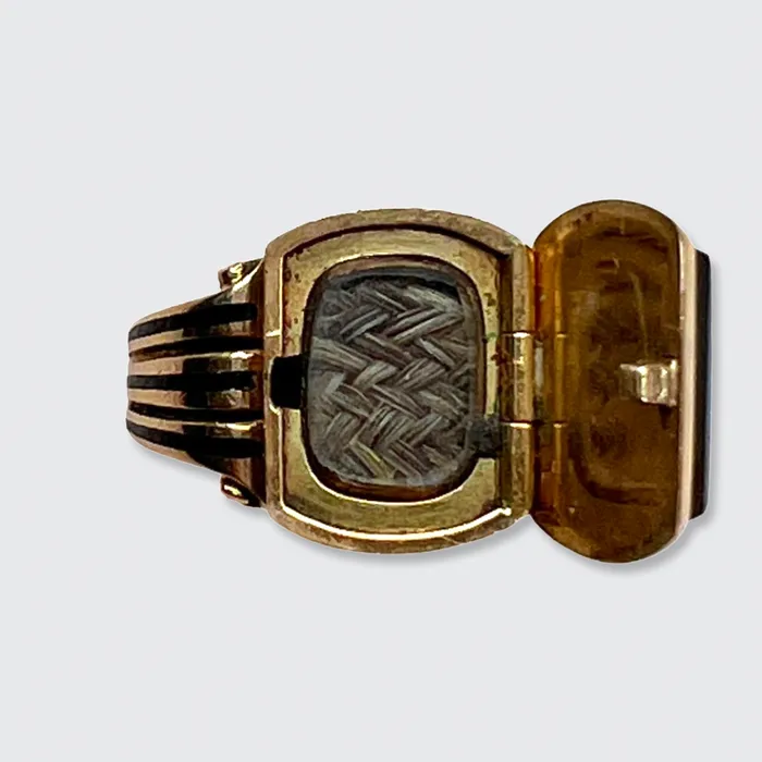 Rings 21stfinds Victorian Memorial Locket Ring
