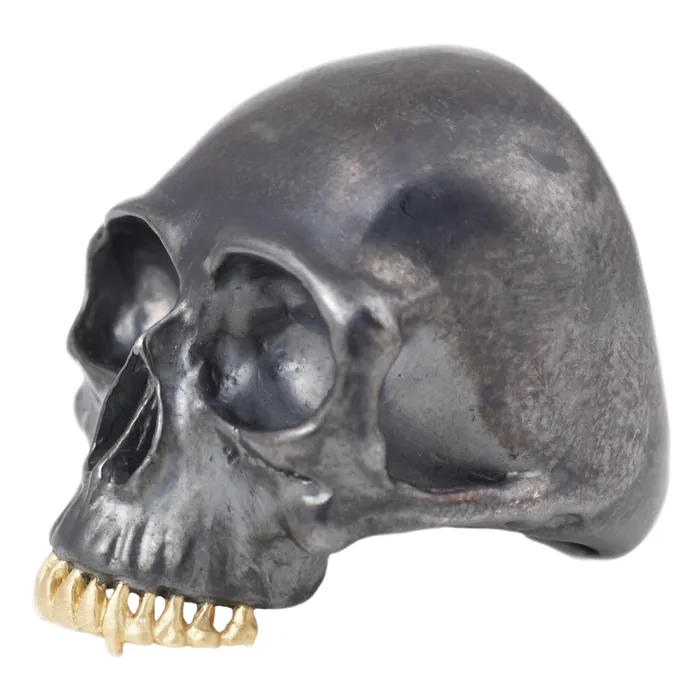 Rings Anthony Lent Black Skull Ring