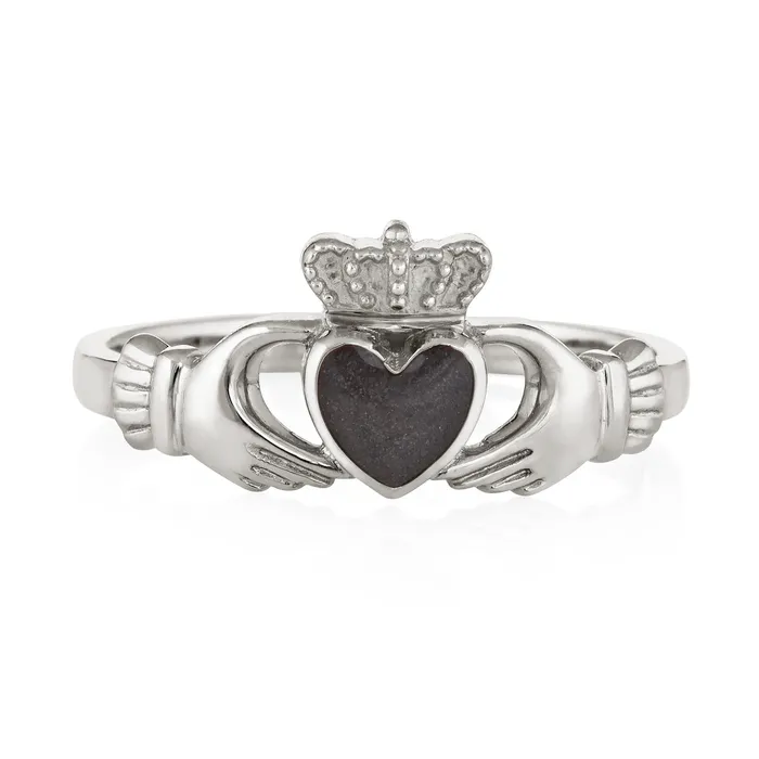 Rings closebymejewelry Claddagh Cremation Ring in Sterling Silver
