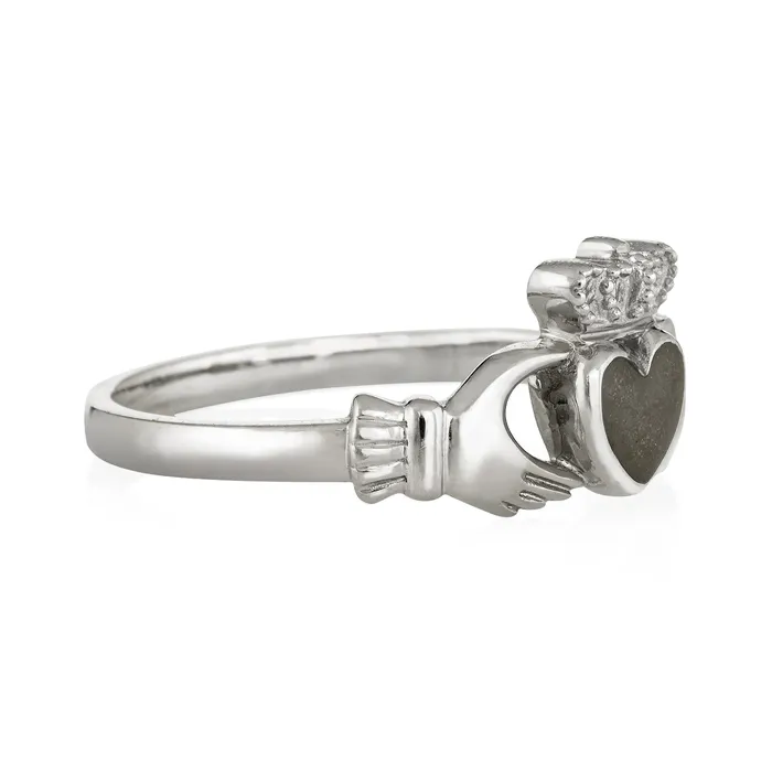 Rings closebymejewelry Claddagh Cremation Ring in Sterling Silver