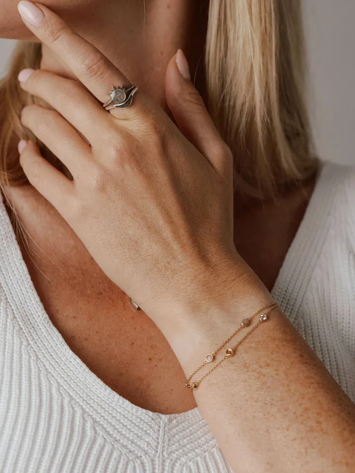 Rings closebymejewelry Wave Cremation Ring in 14K Rose Gold