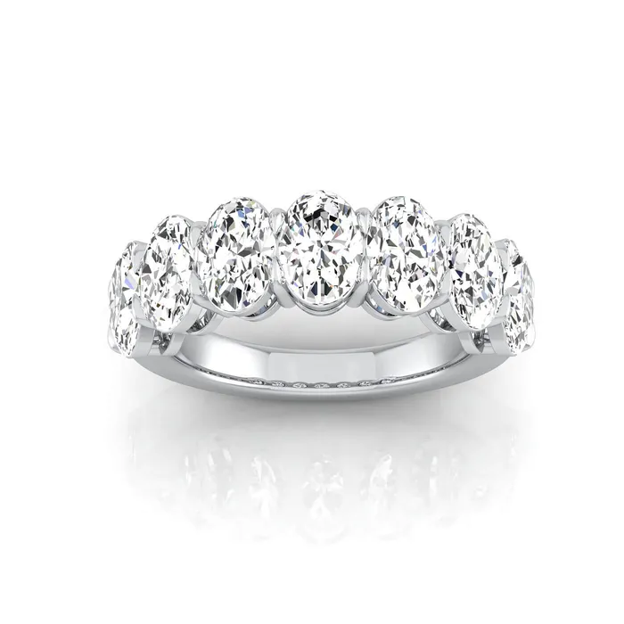 Rings deBebians Oval Lab Grown Diamond Seven Stone Band 350cttw