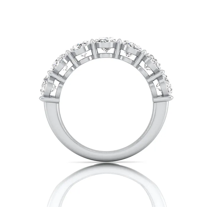Rings deBebians Oval Lab Grown Diamond Seven Stone Band 350cttw