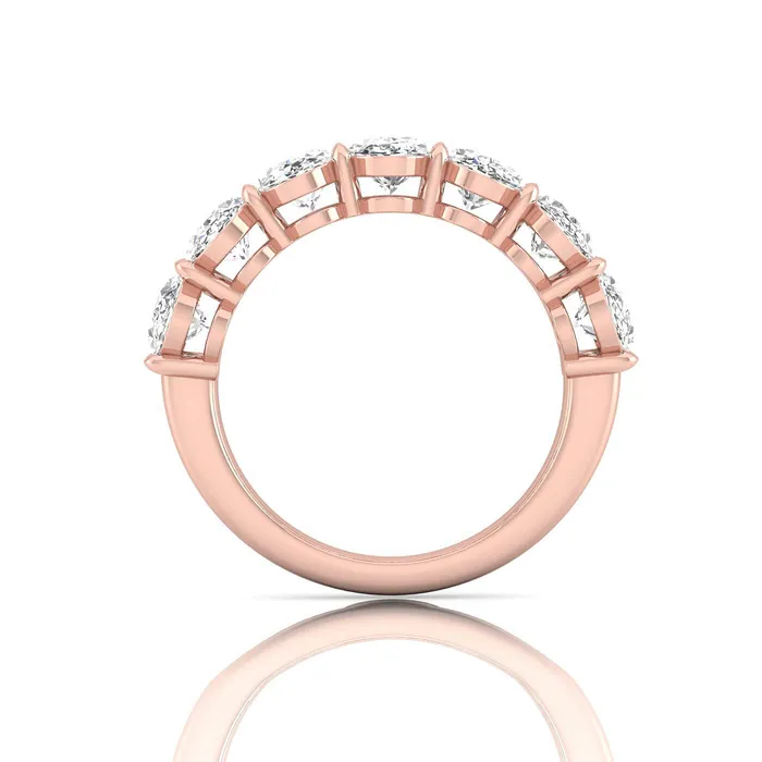 Rings deBebians Oval Lab Grown Diamond Seven Stone Band 350cttw