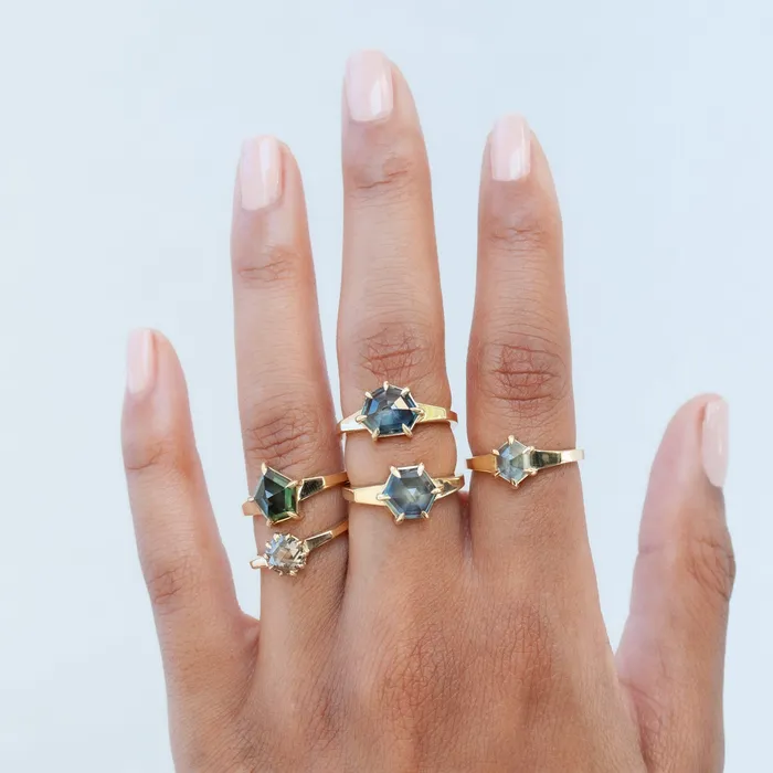 Rings Lauren Wolf Jewelry Forest Temple Sapphire Ring