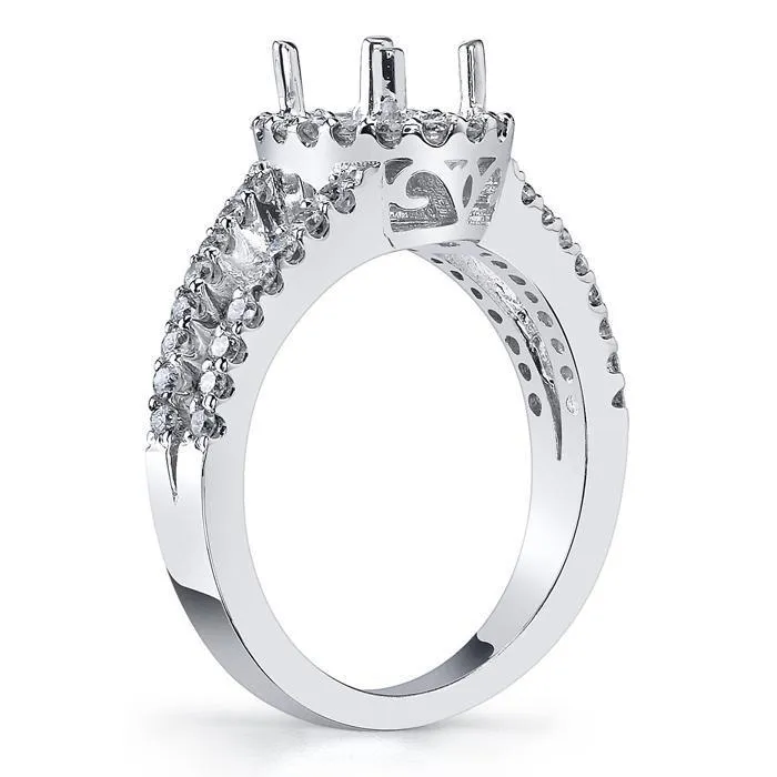 Split Shank Oval Yellow Diamond Engagement Ring deBebians Rings