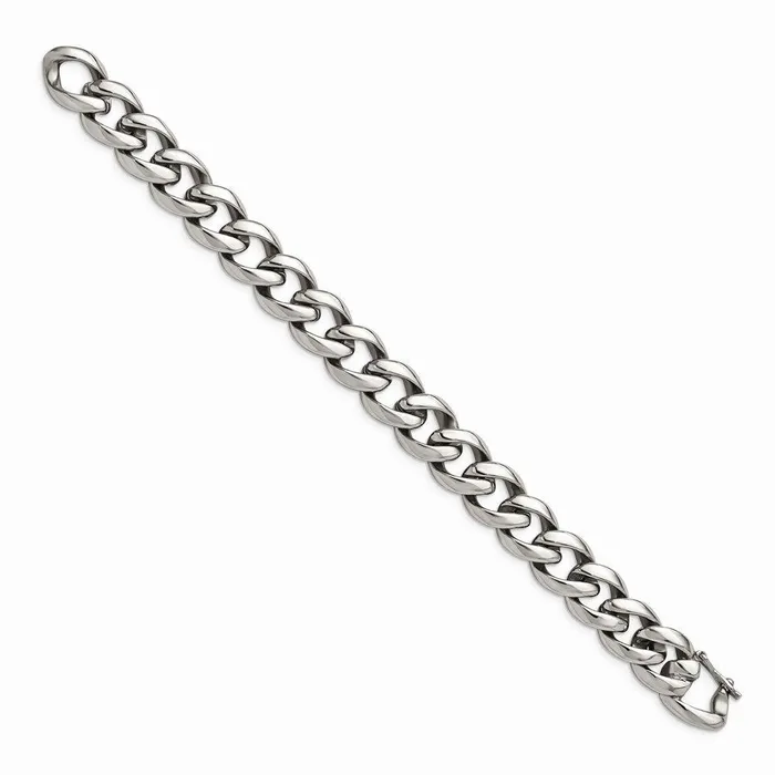 Stainless Steel Polished Link 825in Bracelet Chisel Bracelets Stainless Steel Polished Link 825in Bracelet Chisel Bracelets