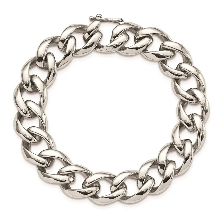 Stainless Steel Polished Link 825in Bracelet Chisel Bracelets Stainless Steel Polished Link 825in Bracelet Chisel Bracelets